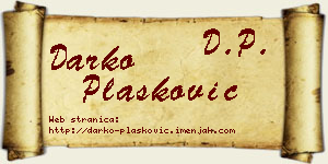 Darko Plasković vizit kartica